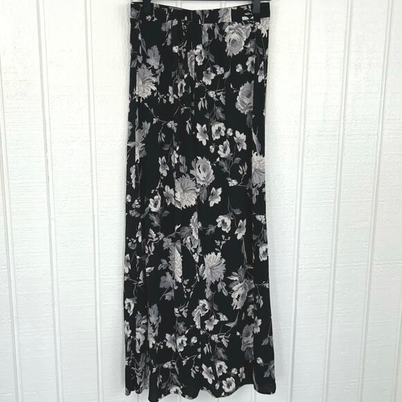 Wild Fable Target Women Floral Midi Skirt Whimsigoth Black Boho Spring Size XXS - Picture 6 of 9